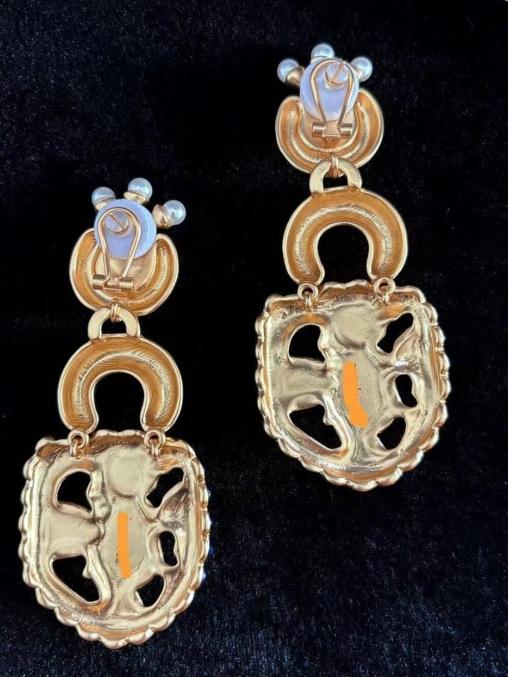 Schiaparelli Gemstone Drop Earrings - Picture 2 of 4